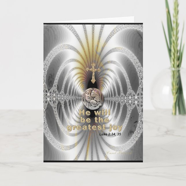 Tarjeta La alegría más grande (tarjeta) (Anverso)