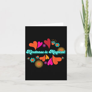 Tarjeta La Amabilidad Es Magnífico Estilo Hippie Boho Moti