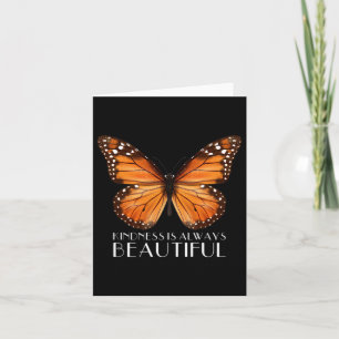 Tarjeta La Amabilidad Es Siempre Hermosa Mariposa Monarca 