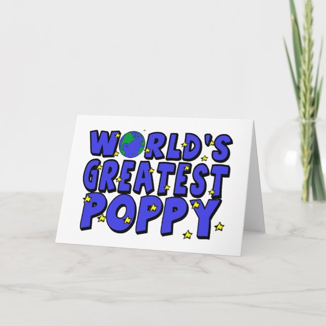 Tarjeta La amapola más grande del mundo (Anverso)