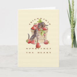 Tarjeta La amistad alimenta el corazón