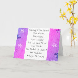 Tarjeta La Amistad Es El Hilo