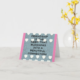 Tarjeta La Amistad Es La Semilla