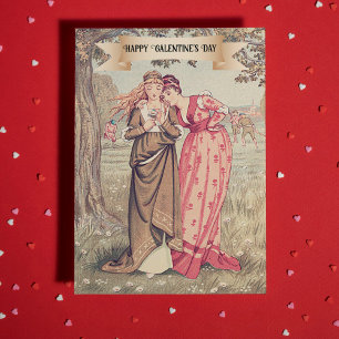 Tarjeta La amistad íntima del Día de Galentine en Victoria