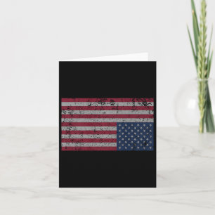 Tarjeta La angustia de la bandera norteamericana boca abaj
