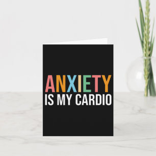 Tarjeta La Ansiedad Divertida Es Consciente De Mi Salud Me