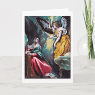 Tarjeta La Anunciación, El Greco
