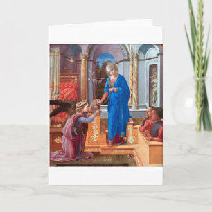 Tarjeta La Anunciación, Filippo Lippi, 1440