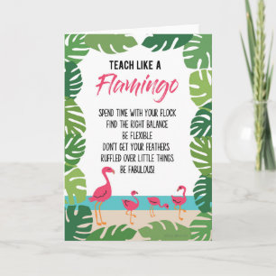 Tarjeta La Apreciación Del Profesor Enseña Como Un Flaming