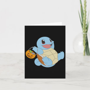 Tarjeta La Ardilla De Pokémon Halloween Con Su Truco O Tra