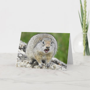 Tarjeta La ardilla subterránea Uinta Notecard