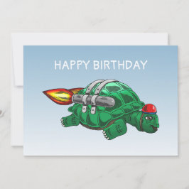 Tarjeta La asombrosa tortuga de cohetes