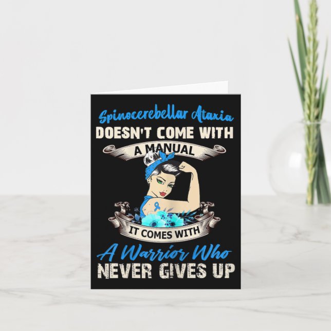 Tarjeta La ataxia espinocerebelosa no viene con un manual (Anverso)