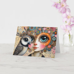 Tarjeta La Ave Lady Collage en todas las ocasiones