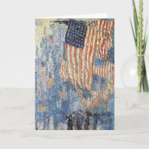 Tarjeta La avenida de Hassam en la lluvia