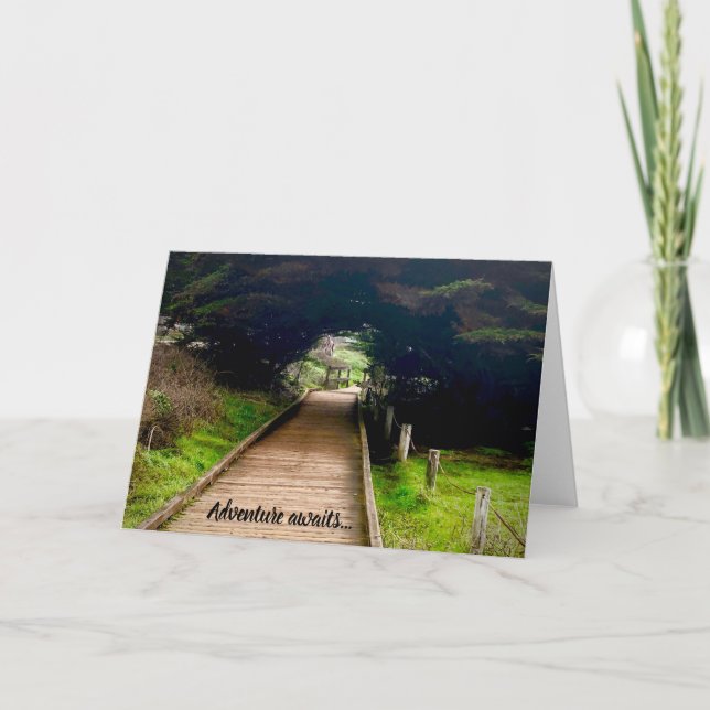 Tarjeta La aventura espera... (Anverso)