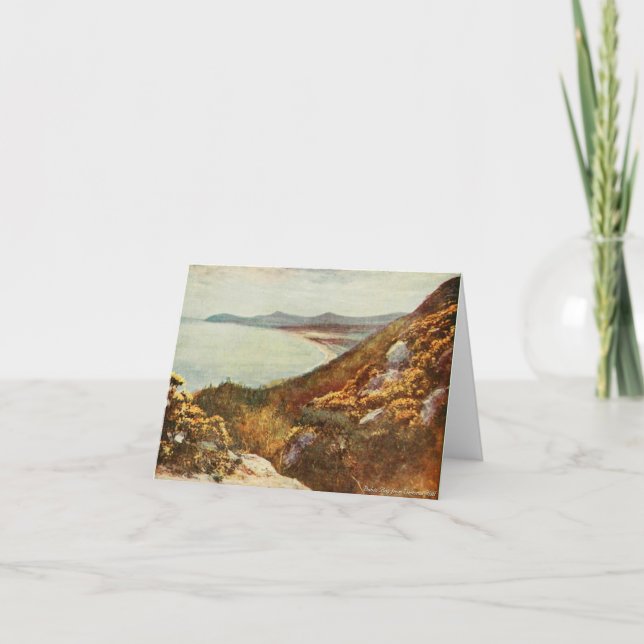 Tarjeta La bahía de Dublín de Irlanda en Victoria Hill (Anverso)