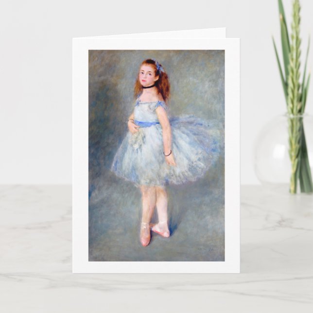 Tarjeta La bailarina de ballet, Renoir (Anverso)