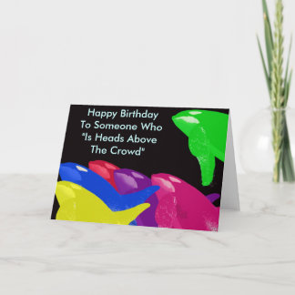 Tarjeta La Ballena Verde De Orca Está Encima De La Multitu