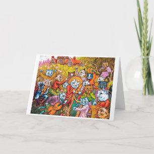 Tarjeta La banda juega, Louis Wain