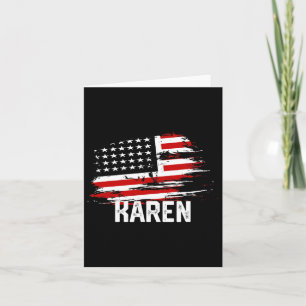 Tarjeta La bandera de las mujeres de Akok, Karen, Estados