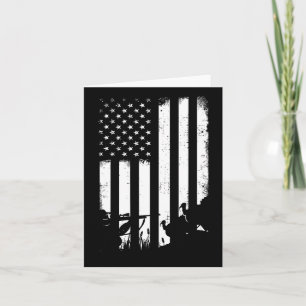 Tarjeta La Bandera De Los Ee.Uu. Con Problemas En Guay: Ca