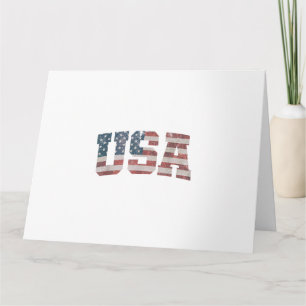 Tarjeta La bandera de los Estados Unidos Patriótica 4 de j