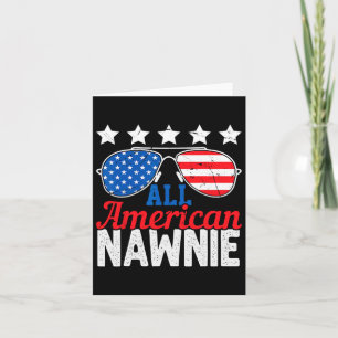 Tarjeta La Bandera Estadounidense Nawnie Usa Sungles 4 De