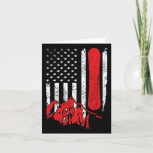 Tarjeta La bandera norteamericana de los Estados Unidos vi