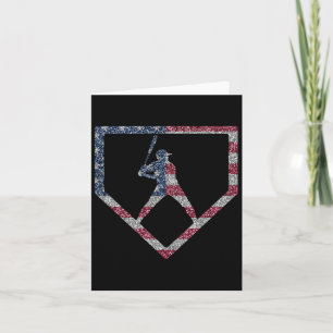 Tarjeta La bandera norteamericana vintage US Beber Boys