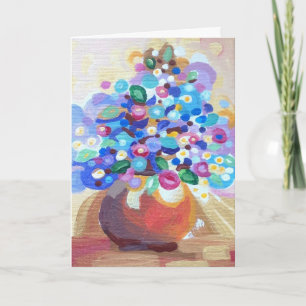 Tarjeta La base de las flores - Día de la Madre