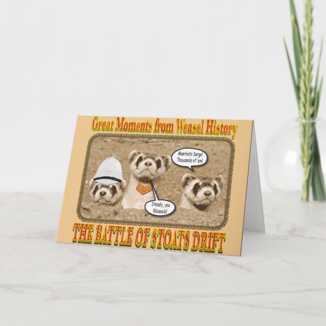 Tarjeta La batalla de las existencias deriva notecard (Anverso)