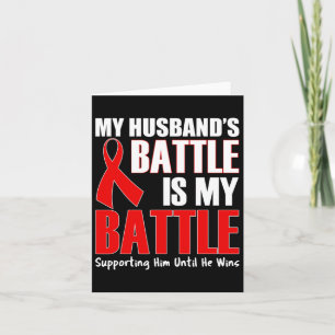 Tarjeta La batalla de mi marido es mi batalla - Leukemia A