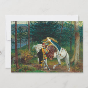 Tarjeta La Belle Dame Sans MGracias   Walter Crane