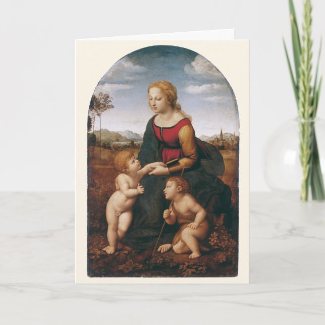 Tarjeta La Belle Jardinière por Rapahel (Anverso)