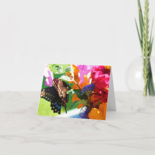 Tarjeta La belleza de la mariposa consigue el saludo bien