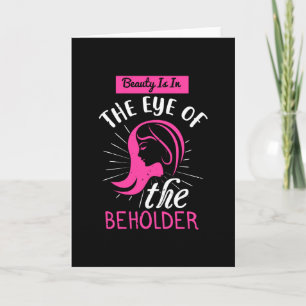 Tarjeta La Belleza De Maquillaje Está En El Ojo De La Mira