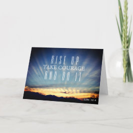 Tarjeta La Biblia del Amanecer inspirador Verse "Levantars