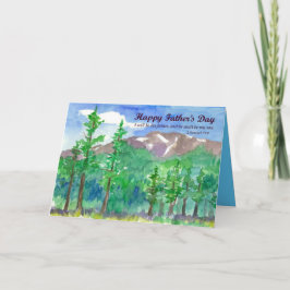 Tarjeta La Biblia del Día del Padre Religioso versus la co