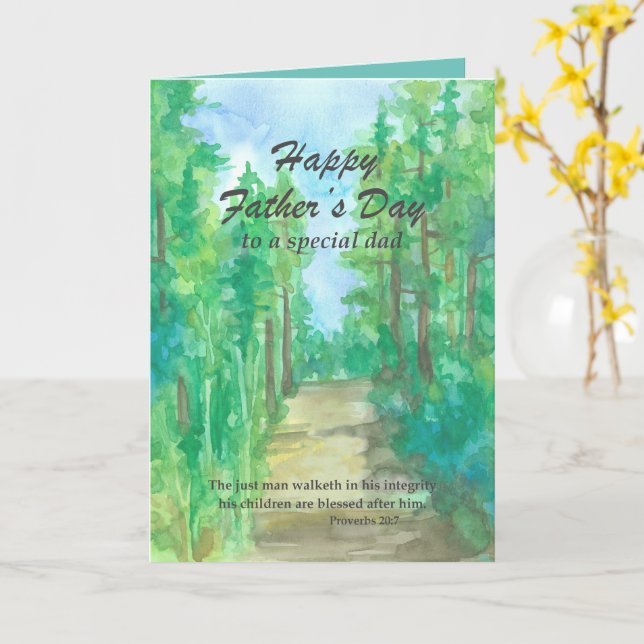Tarjeta La Biblia del Día del Padre Religioso versus la se (flor amarilla)