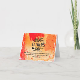 Tarjeta La Biblia del Día del Padre versus el Señor te ben