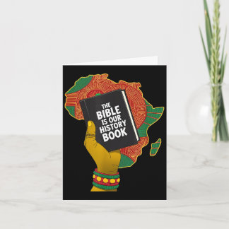 Tarjeta La Biblia es un libro de historia del patrimonio c
