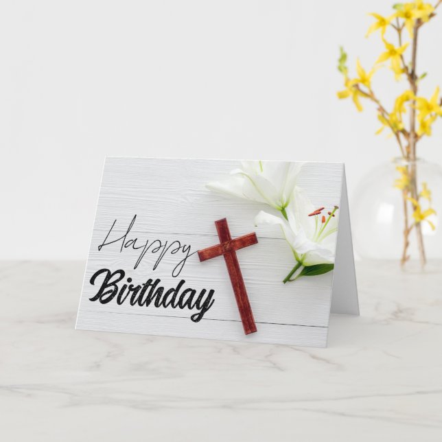 Tarjeta La Biblia querida contra la cruzada cristiana (flor amarilla)