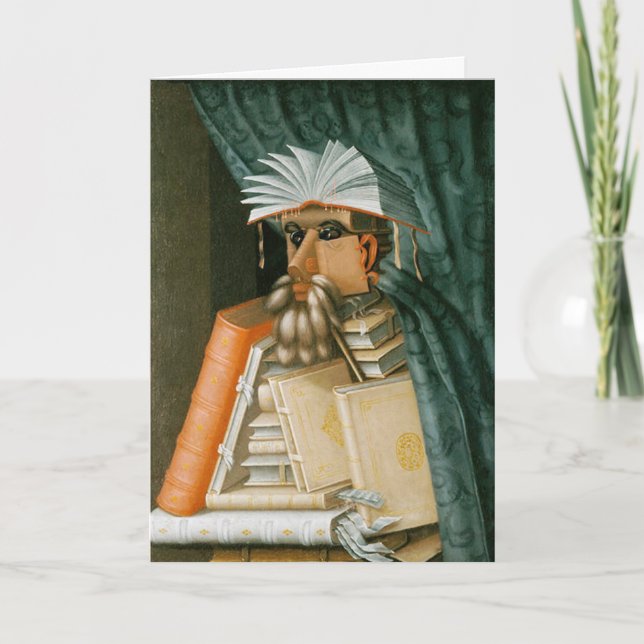 Tarjeta La bibliotecaria (Anverso)
