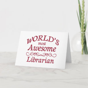 Tarjeta La bibliotecaria más asombrosa del mundo