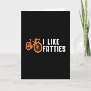 Tarjeta La Bicicleta Grasa Me Gusta El Bicicleta Fatties R