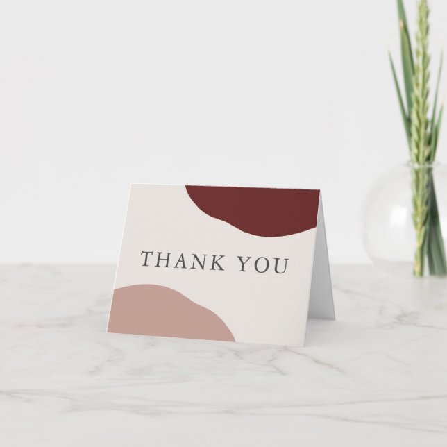 Tarjeta La boda artística moderna simple de la caída le (Anverso)
