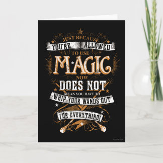 Tarjeta La bola de Harry Potter| Sólo porque te permiten
