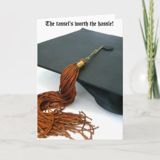 Tarjeta La borla digno de la graduación del molestia