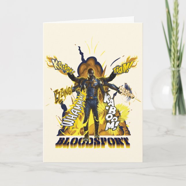 Tarjeta La brigada suicida| Gráficos de acción en materia  (Anverso)